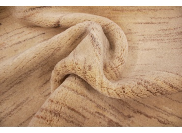 Nomadic Persian carpet Gabbeh wool 245x170 cm Beige