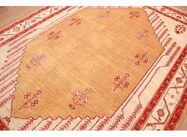 Nomadic persian wool carpet Kashkouli 198x160 cm gold