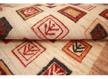 Nomadic persian carpet Loribaft Beige 145x98 cm