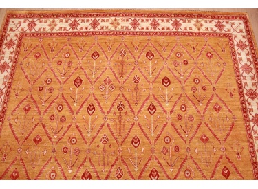 Nomadic persian wool carpet Kashkouli 222x203 cm