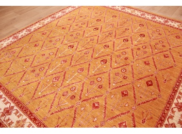 Nomadic persian wool carpet Kashkouli 222x203 cm