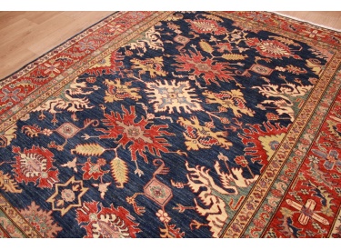 "Kazak" Teppich Orientteppich 222x191 cm Blau