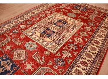 Orient Teppich "Kazak" reine Wolle 268x182 cm Rot
