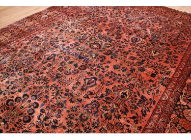 Antiker Perserteppich Sarough Rot 370x284 cm 