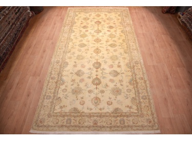 Persian carpet Tabriz Special Size 408x199 cm Beige