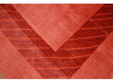 Perser Teppich Gabbeh Wollteppich 347x258 cm Terrakotta