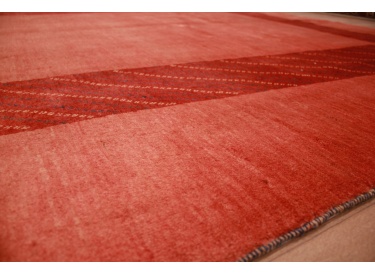 Persian carpet "Gabbeh " wool 347x258 cm Terracotta