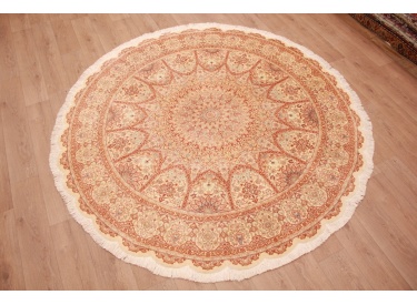 Persian carpet Ghom pure Silk 242x242 cm