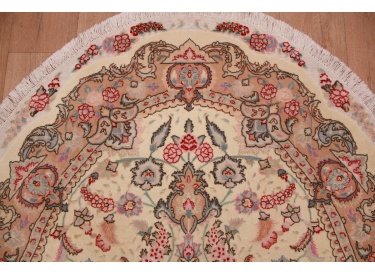 Ovaler Perserteppich Tabriz 198x135 cm Beige