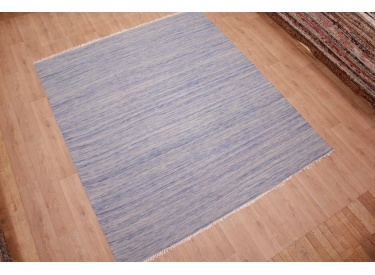 Oriental Kilim Wool 300x250 cm Blue striped