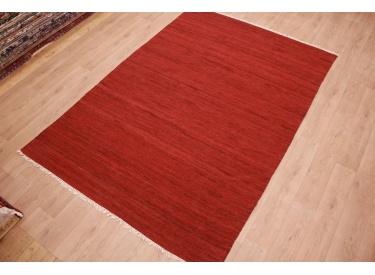 Oriental Kilim Wool 300x200 cm Red striped