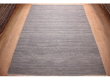 Oriental Kilim Wool 350x250 cm Grey striped