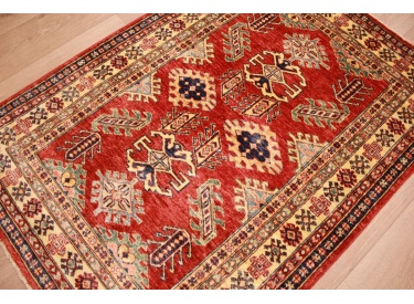 Orient Teppich "Kazak" reine Wolle 148x104 cm Rot