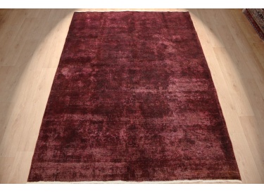 Vintage Teppich moderner Orientteppich 289x202 cm Lila