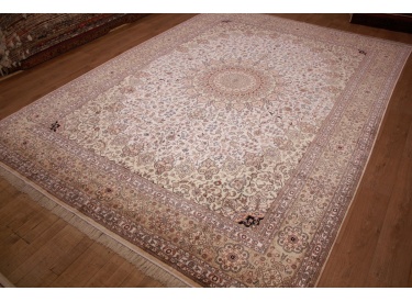 Orient Teppich China Seidenteppich 427x305 cm Beige