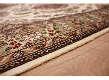Oriental carpet Ch. Hereke silk Runner  305x76 cm Beige