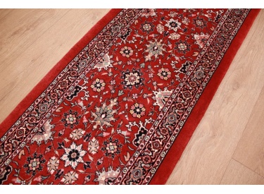 Perser Teppich "Bidjar" Läufer mit Seide 200x50 cm Rot
