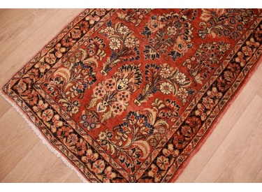 Antik Persian carpet ami Sarough Wool 414x84 cm Red