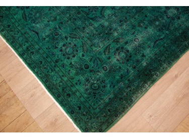 Vintage Teppich moderner Orientteppich Grün 425x315 cm