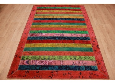 Persian carpet Designer "PATCHWORK" 242x168 cm  UNIQUE