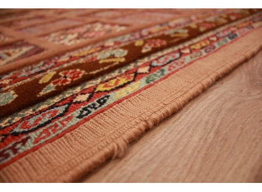 Modern persian carpet Nimbaf 155x106 cm pure wool Brown