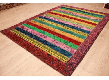 Patchwork Orient Teppich Designer 234x168 cm  VINTAGE