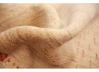 Persian carpet Gabbeh Loribaf wool 175x128 cm Beige