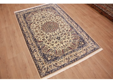 Persian carpet Nain 9la with silk 265x168 cm Beige