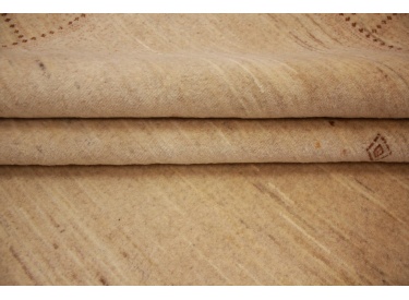 Moderner Perserteppich Loribaf aus reiner Wolle Beige 371x251 cm