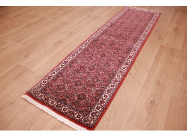 Persian carpet Bidjar very stable 197x52 cm Red