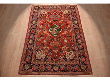 Semi antic Persian carpet  Kashan 203x134 cm