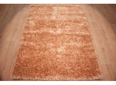 Oriental carpet Shaggy ca. 225x160 cm Beige / Gold