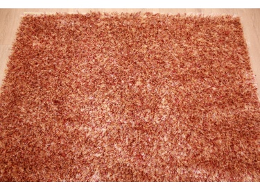 Oriental carpet Shaggy ca. 225x160 cm Red / Gold