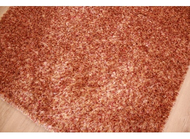 Oriental carpet Shaggy ca. 225x160 cm Red / Gold