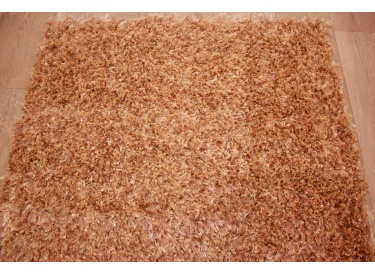 Orientteppich Schaggy handgeknüpft Langflor ca. 150x100 cm Beige