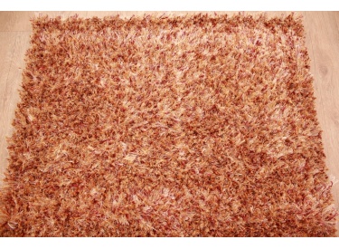 Orientteppich Schaggy handgeknüpft Langflor ca. 150x100 cm Rot
