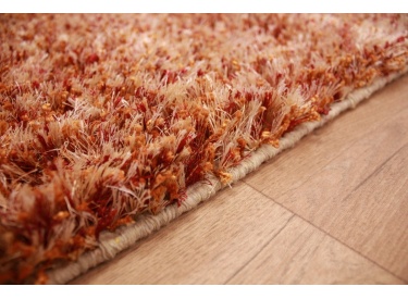 Orientteppich Schaggy handgeknüpft Langflor ca. 150x100 cm Rot