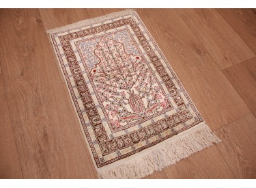 Original silk carpet  Kayseri 58x40 cm Pure silk