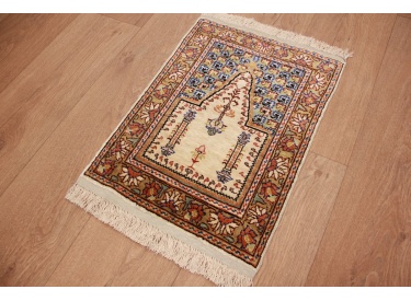 Original silk carpet  Kayseri 52x39 cm Pure silk
