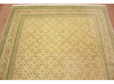Persian carpet Tabriz mahi with Silk overdyed modern 315x215 c m
