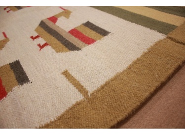 Oriental Kilim Wool 180x120 cm Beige modern