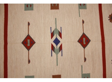 Orientteppich Kelim Wollteppich 180x115 cm Modern