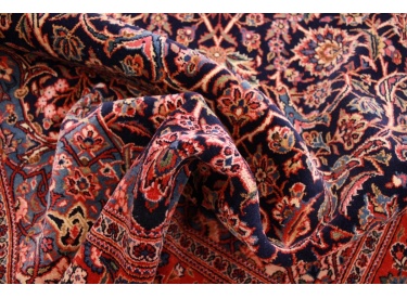 Antiker Perserteppich Kashan Wollteppich 215x135 cm