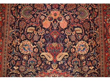 antique Persian carpet  Kashan  wool Rug 215x135 cm