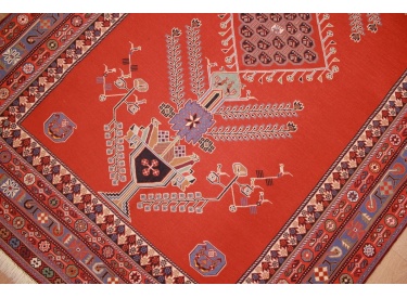 Persian carpet Kelim Sumak 206x135 cm Red