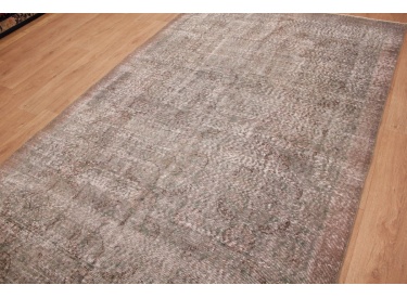 Vintage carpet modern used look overdyed 270x164 cm Gray