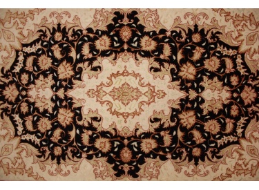 Perserteppich Täbriz  floral mit Seide 151x100 cm