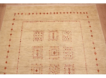 Persian carpet Loribaf pure wool 195x148 cm Light Beige