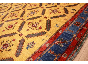 Nomadic persian wool carpet Kashkouli 302x205 cm Gold