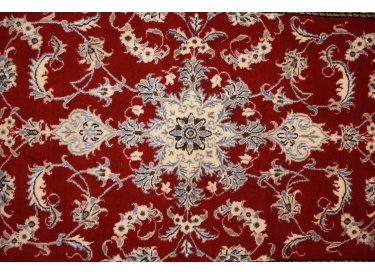 Persian carpet Nain 140x90 cm Oriental carpet red
